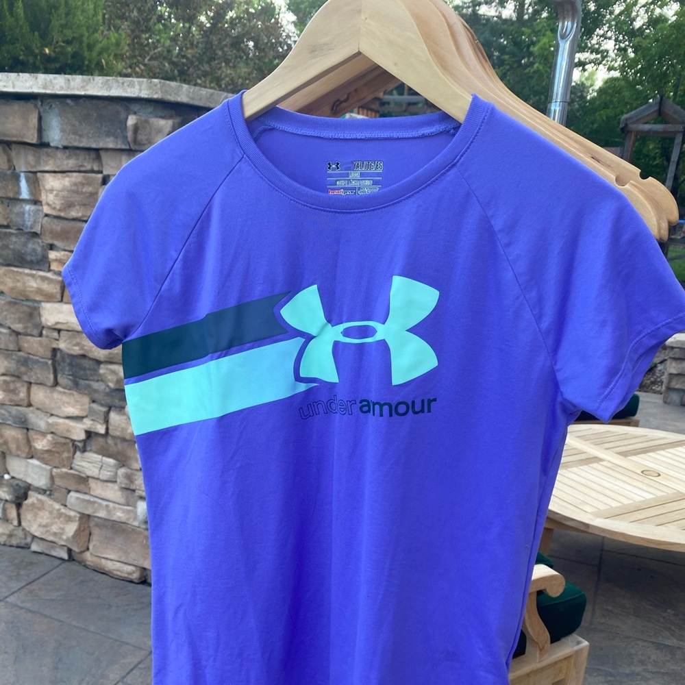 Purple Under Armour top